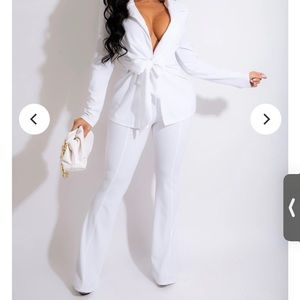 Nothing Like It Pant Set White